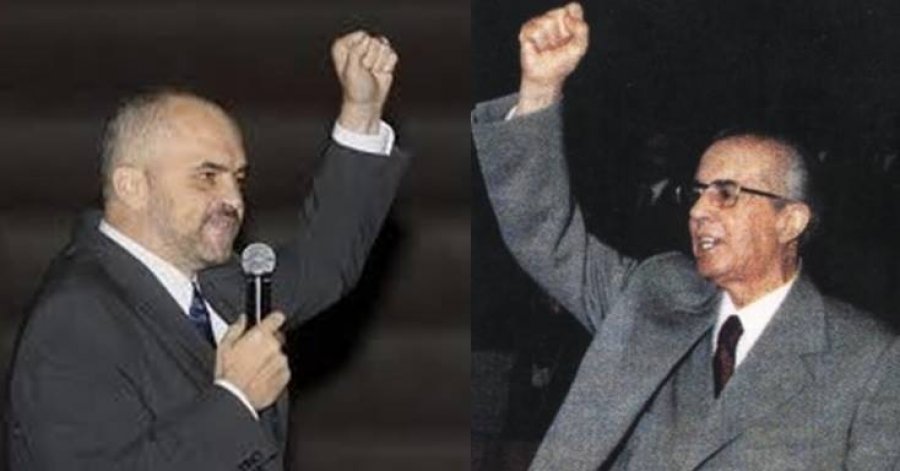 Edi Rama dhe Enver Hoxha