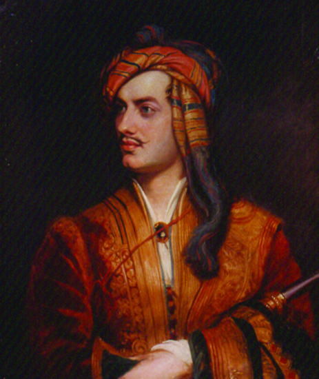  Thomas Phillips, George Gordon, 6th Lord Byron (1788–­1824) in Albanian Dress, 1834, after an original portrait of 1814. Oil on canvas. National Portrait Gallery, London